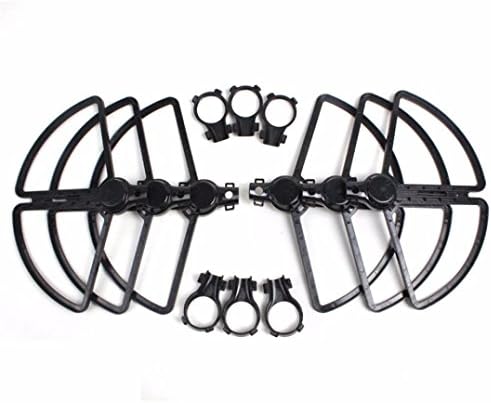Peniya 6 Pieces Plastic Quick Release Propeller Guard Protector Cover Bumper Spare Parts Accessories for YUNEEC Typhoon H480 Quadcopter (Black)