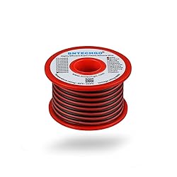 BNTECHGO 30 Gauge Silicone Wire Spool Red and Black