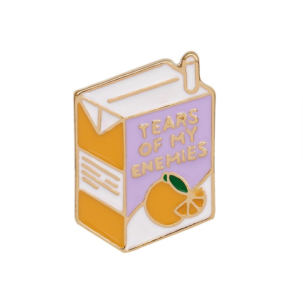 Drinks Pin Badges Creative Cartoon Enamel Pins Metal Fashion Pin Cute Brooch Badge DIY Decorations Supplies