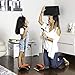 Improved Thick Bristled Extendable 62-inch Broom and Dustpan Set, Easy Setup & Lightweight Lobby, Kitchen, Office or Room Broom to Clean Floors and Ceilings