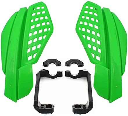 ZEWAN 7/8" Dirt Bike Scooter Motorcross Motorcycle ATV Brush Bar Hand Guards Handguards (Green)