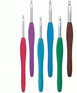 Clover Amour Crochet Hook 3.5mm Multicolour Easy Grip Handle view 2