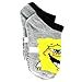 Spongebob Boys 6 pk Ankle Socks (4-6 (Shoe: 7-10), Faces of Spongebob No Show)