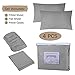 HOMEIDEAS 4 Piece Bed Sheets Set (Full, Light Gray), 1800 Bedding Soft Brushed Microfiber Luxury Sheets, Deep Pockets, Easy Care, Wrinkle & Fade Free