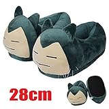 Pokemon Snorlax Stuffed Plush Heel Cover Slipper Home Decoration Adult Shoes by cista home