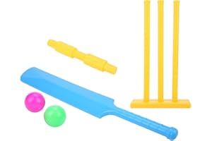 Generic Children Cricket Set Durable Interactive Board Game for Kids Playing in Yard or Beach, Made of Premium ABS Material