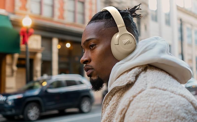 Tune 780NC, Kabelloser Over-Ear-Kopfhörer mit Noise-Cancelling, Beige
