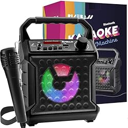 Risebass Portable Karaoke Machine with Microphone