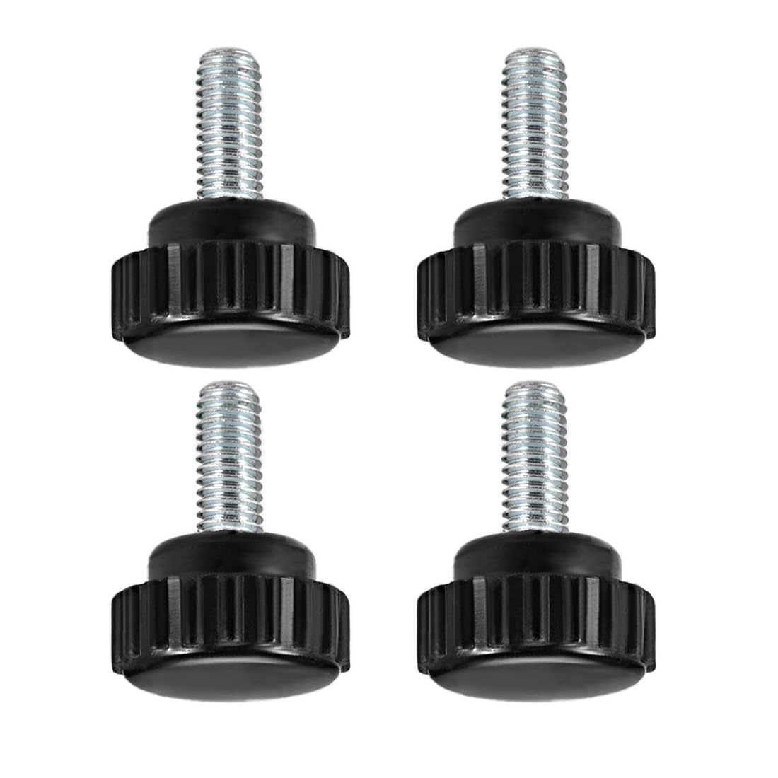 MACHSWON Knurled Clamping Knobs Saw Drill Press Lathe and Routing Jigs Packaging Machinery Printing Equipment Hand Clamping Handle Bolt Hand Knob Screw Replacement Parts M6 x 10mm 4pcs