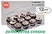 pizety Bakers Pantry 12 Compartment Cupcake Containers Strong Quality and Sturdy BPA Free Crystal Clear Cupcake and Muffin Containers with Superior Hinged Lid 12 pack Cupcake Boxes (12 pack)