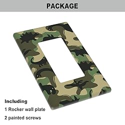 Pznen Dinosaurs Green Rocker Switch Plate Covers