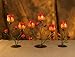 My Decor Rose Tealight Holder, Glass Votive Candle Holder Wedding Centerpiece(Double)