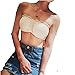 GUAngqi Women Bra Tube Top Anti-Light Cloth Lace Cross Without Straps