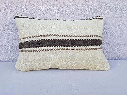 Kilim Pillow – Organic Pillow Cover Mud Cloth Kilim Cushion Farmhouse Sofa Pillows 16x24 inch
