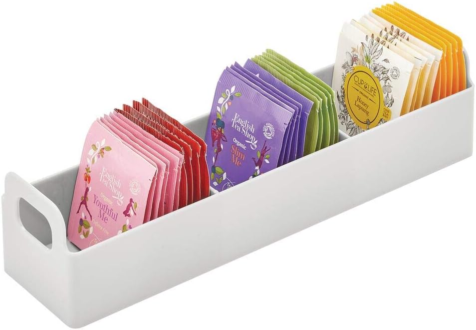 mDesign Kitchen Plastic Pantry, Countertop