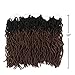 FASHION IDOL Nu Faux Locs Crochet Hair 18 Inch Nu Soft Locs Ombre Crochet Hair 6 Bundles Natural Wavy Crochet Dreadlocks Extensions for Black Women LIGHT AUBURN OMBRE (TT1B/30)