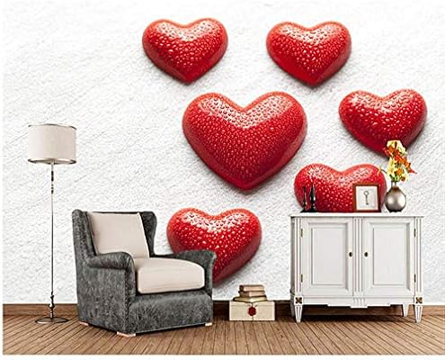 Rureng Paper Pared Valentine S Day Heart Red Drops Romantic Wallpaper Living Room Sofa Tv Wall Bedroom Wall Papers Home Decor Murals 450x300cm Amazon Co Uk Diy Tools
