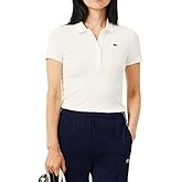 Lacoste Womens L.12.d Short Sleeve Slim Fit Green Croc Polo