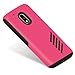 Orzly Grip-Pro Case for MOTO G4 & G4 PLUS SmartPhone (2016 Lenovo / Motorola Model) - Durable & Light-Weight Twin Layer Case for Added Grip & Protection - PINK