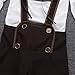YiZYiF Oktoberfest Costume Traditional German Boy Uniform Suspender Shorts with Shirt and Hat Outfits Clothes Set White&Brown 5-6