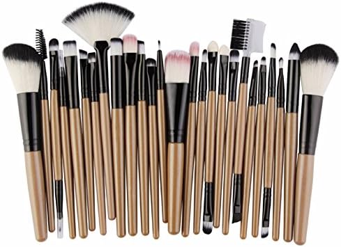 QiHorr TM 25pcs Makeup Brushes Set Foundation Blending Blush Eye Shadow Brow Lash Fan Lip Face Make Up kabuki Brush Beauty Tool Kit [Jh]