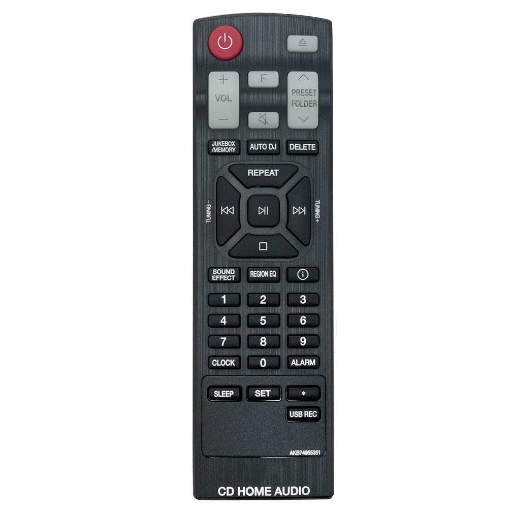 VINABTY AKB74955351 Remote Control Replacement for LG Mini Hi-Fi System CK43 CKS43F