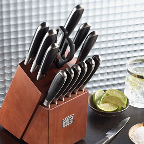 Chicago Cutlery Belden 15 Piece Premium Kitchen Knife Set with Cherry