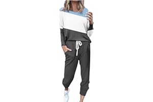 APIVOE Womens Jogger Sets 2 Piece Outfits Long Sleeve Sweatshirt and Pants Jogging Suits 2023 Two Piece Lounge Sweatsuit Sets