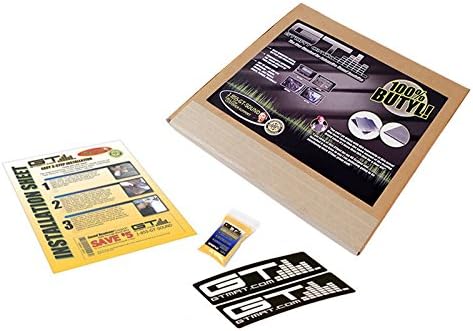 GTMat Onyx 4 SQFT 80mil Butyl Car Sound Deadener Heat Noise Insulation Sheet (29.5" x 19.5")