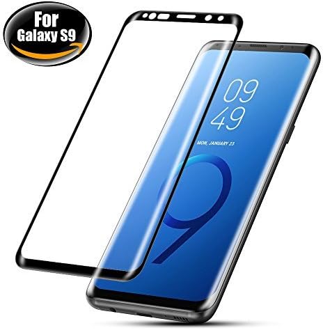 Galaxy S9 Screen Protector, BEAOK S9 3D Full Coverage Tempered Glass [Anti-Scratch] [High Responsivity] HD Clear 9H Surface Hardness Screen Protector For Samsung Galaxy S9