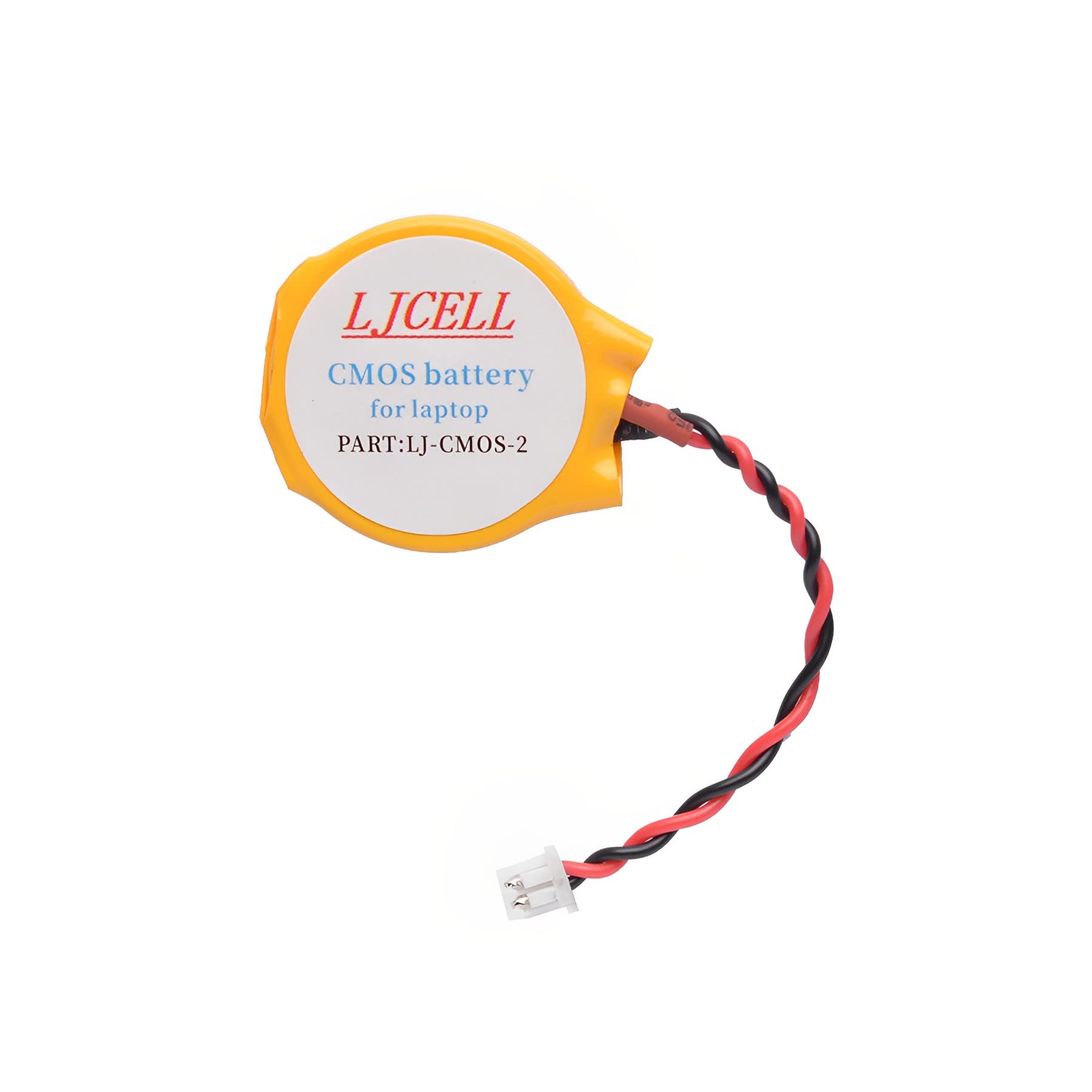 LJCELL Cmos Battery Compatible with Intel Nuc 5PPYH for Ps2 and Ps3 for PlayStation 2 and PlayStation 3 Backup Bios Rtc Cr2032 Battery with 2 Wire Cable and Connector
