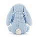 Jellycat Bashful Blue Bunny Stuffed Animal, Large, 15 inches
