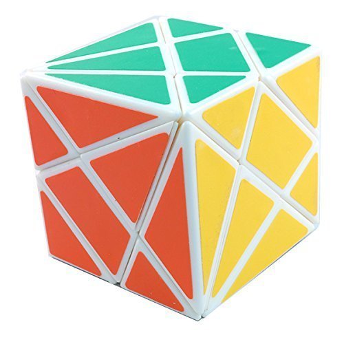 3x3x3 YJ Axis Cube White 3x3 Axel Cube Shape Mod Twisty Puzzle Cube Toy by Y&J