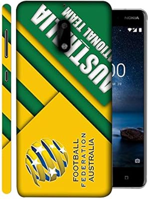 Colorking Football Australia 10 Yellow Shell Case Cover For Nokia