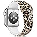KOLEK Floral Bands Compatible with iWatch 38mm/40mm, Silicone Fadeless Pattern Printed Replacement Bands for iWatch Series 4/3/2/1, or Women/Men, M/L