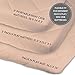Waterproof Cotton Quilted Pack n Play Mattress Cover | Mini Crib Mattress Cover | All in one Mattress Pad Cover and Cozy Pack n Play Sheet Hypoallergenic, Cream by Ely's & Co