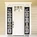 Graduation Decorations 2021 - CLASS OF 2021 CONGRATS GRAD Porch Sign Hanging Flags Banners Party Supplies - Black Silver Gold