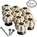 HanLingGG Cabinet Knobs 10 Pack Ceramic Antique Pumpkin Door Knob Cupboard Dresser Drawer Kitchen Furniture Pulls Handles with 3 Kinds of Screws