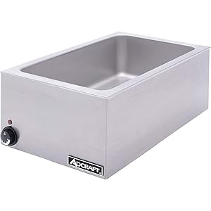 Commercial Kitchen Portable Steam Table Food Warmer Soup Station Set for Catering and Restaurants Stainless Steel