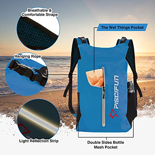 Piscifun LT Dry Bag Waterproof, Floating Dry Backpack, Lightweight
