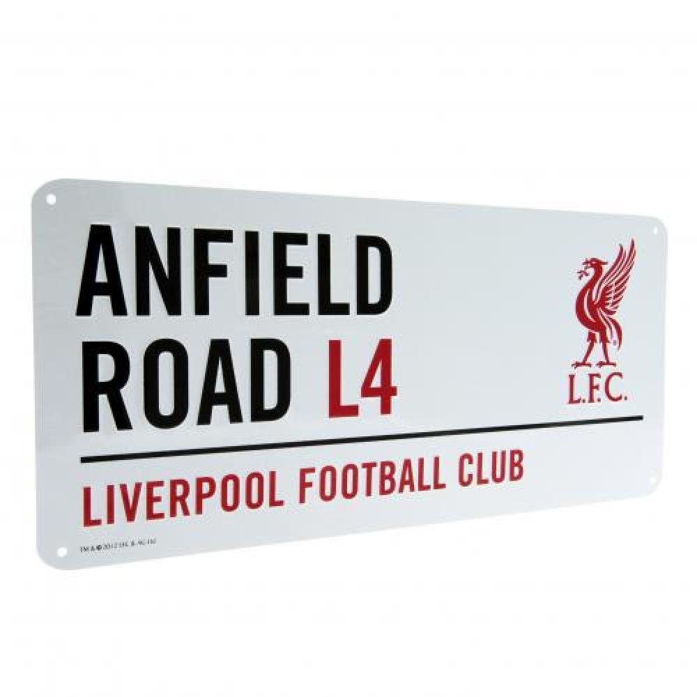 Gift Ideas - Official Liverpool FC Metal Street Sign - A Great Present For Football Fans