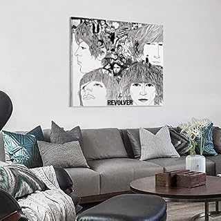 XYDQ Poster sur toile The Beatles Revolver – Art mural – Décoration de chambre de famille moderne – 50 x 50 cm - Les Beatles, Paul McCartney, John Lennon, RIngo Starr, George Harrison XYDQ Poster sur toile The Beatles Revolver - Art mural - Décoration de chambre de famille moderne - 50 x 50 cm – Image 3