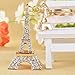 Crystal Eiffel Tower Keyring Rhinestone Purse Bag Charm Pendant Keychain Christmas Gift for Girl Woman Lady (Eiffel Tower-Gold)