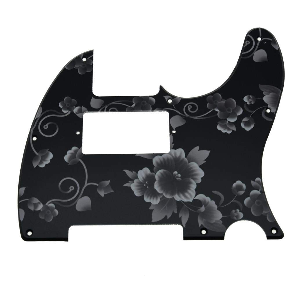 Dopro 8 Hole Tele Guitar 3D Printed plastic Humbucker Pick Guard for modern standard USA/Mexican FD Telecaster Flower Pattern
