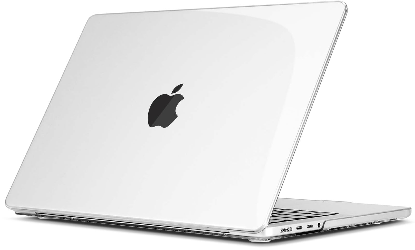 TECOOL Case compatible with MacBook Pro 14 inch 2021-2026 M5 M4 M3 M2 M1 Pro/Max, Plastic Snap On Hard Shell Cover, Crystal Clear (Glossy)