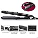 Professional Salon Steam Hair Straightener, ManKami Argan Steam Styler Ceramic Tourmaline Flat Iron Vapor Heater Hair Straightening Iron with Anion Care and Locking switch