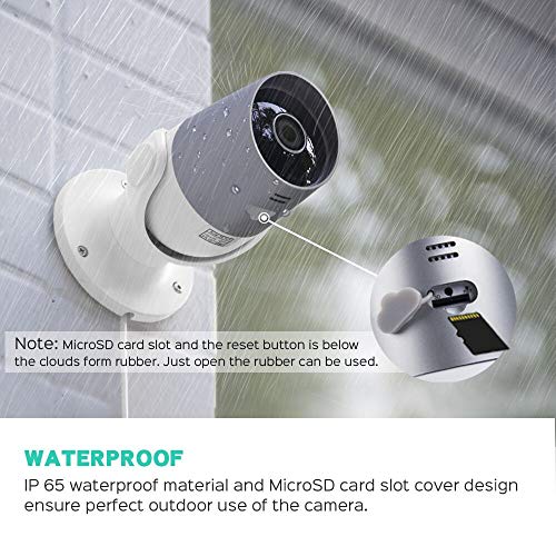Outdoor Security Camera, Panamalar Smart 1080p WiFi IP Camera with