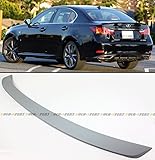 Cuztom Tuning Fits for 2013 2014 2015 Lexus GS350 GS450H F Sport Style Primered Rear Trunk Lid Spoiler Wing
