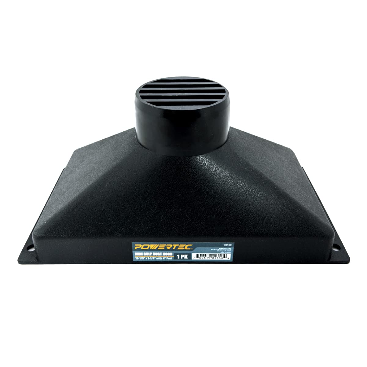 Photo 1 of POWERTEC 70169 Mini Gulp Dust Hood Collector with 4" ID Port - ABS Plastic Fitting for Woodworking Dust Collection Hose