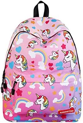Wuxi Chuannan Unicorn Rainbow Printed Backpack Insulated Cute Waterproof for Girls Children Kids, School Traveling, Hiking, Camping, and Outdoor Daypack